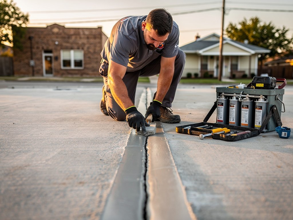Concrete crack repair in Pasadena, TX