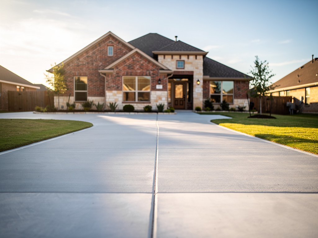Concrete driveway installation in Pasadena, TX